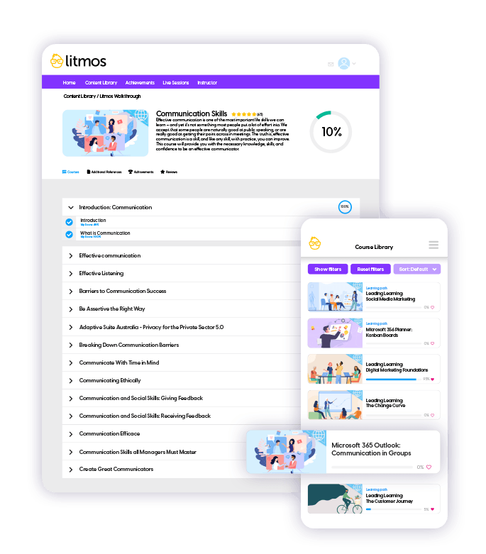 sample Litmos UI