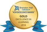 premio excellence in learning gold award di brandon hall group per il 2016