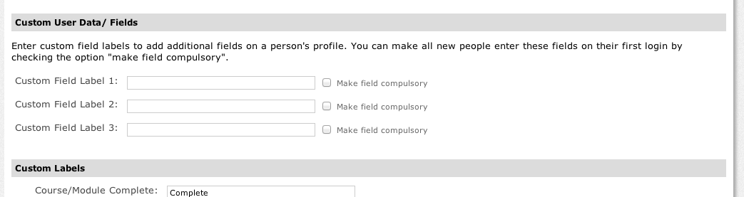 custom user field