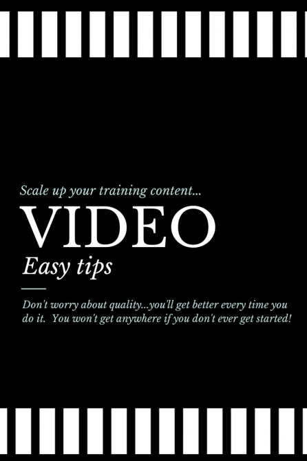 Scale up your training content with video.