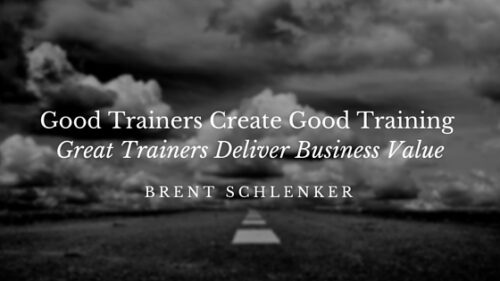 Good Trainers Create Good Training