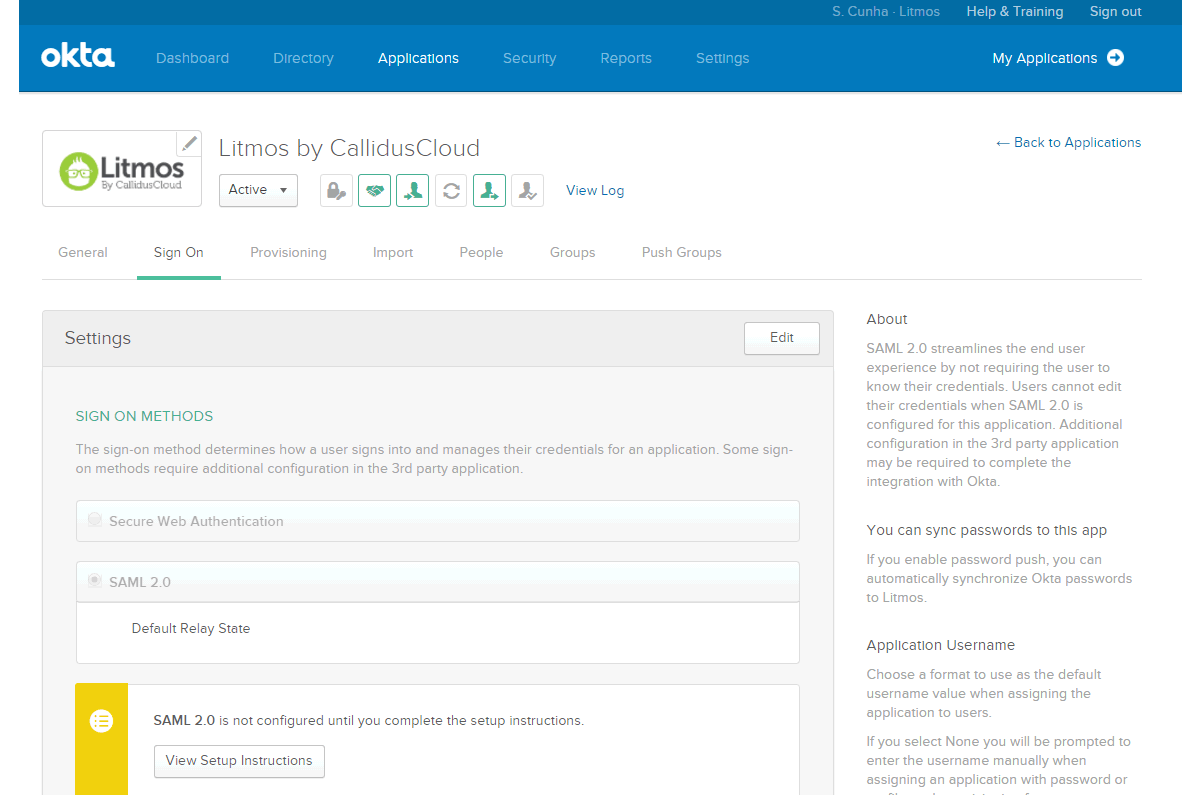 Okta Integration for SAP Litmos Provides Enterprise Identity Management