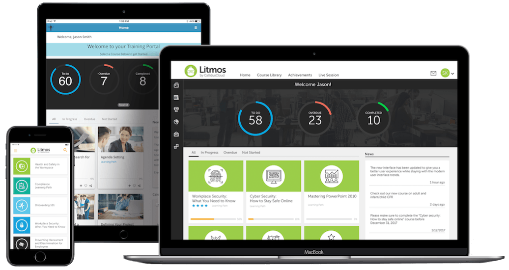 Online learning training platform software online courses litmos