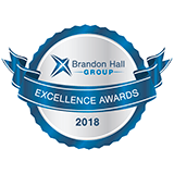 premio a la excelencia de Brandon Hall Group de 2018