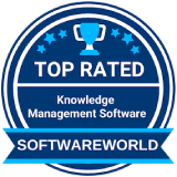 prêmio de melhor software de gerenciamento de conhecimento de 2019 da software world