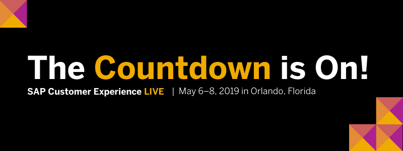 sap customer experience live countdown announcement