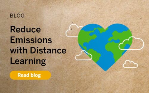 distance elearning helps environment