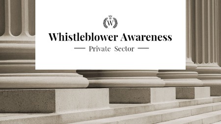 P107944 whistleblower awareness private sector course aus