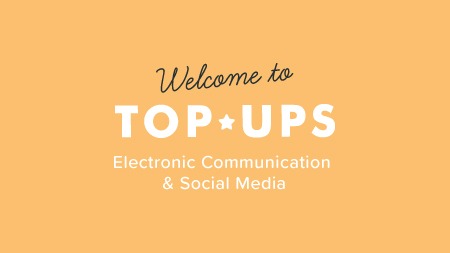 P108077 electronic communication social media course australia topup