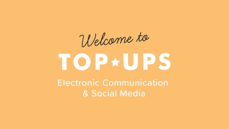 electronic communication and social media course australia top up