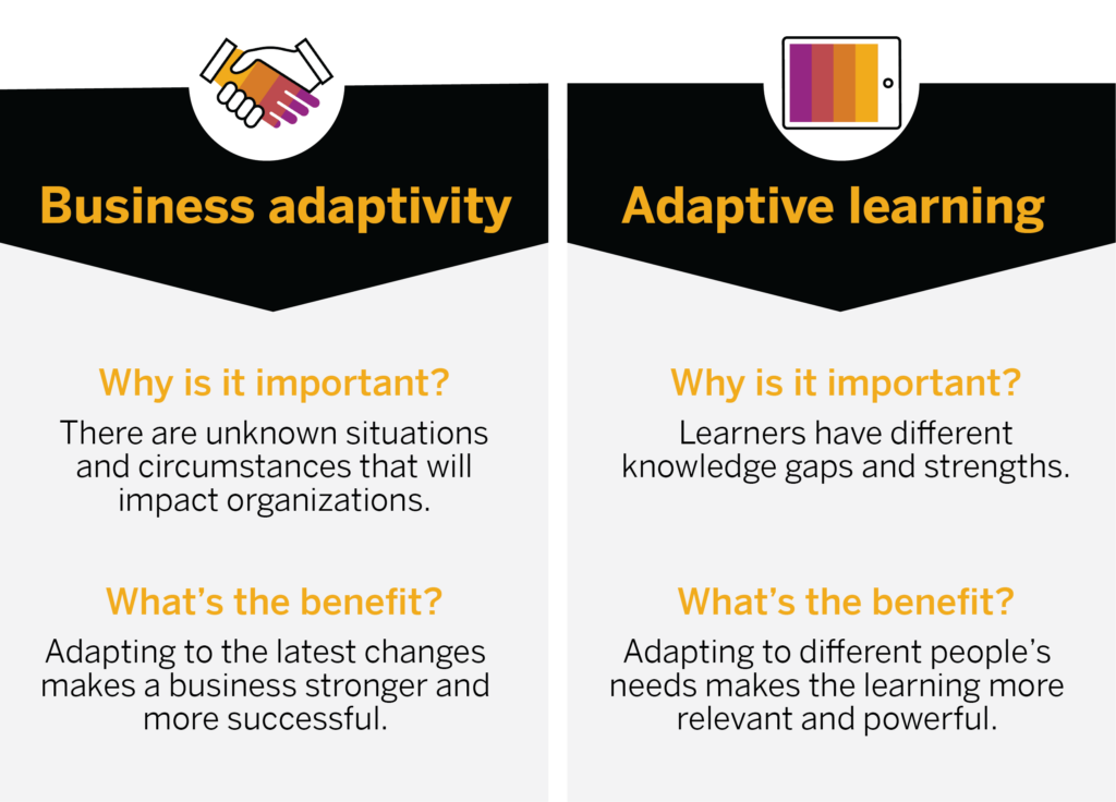 business adaptivity versus adaptive learning
