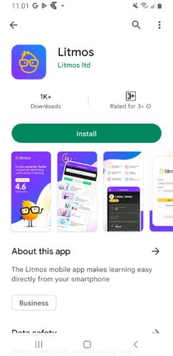 This is the Litmos Android App to Install