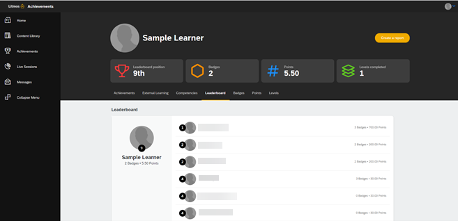 Gamification - Leaderboards - Litmos