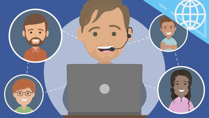 model of communication process in facebook
