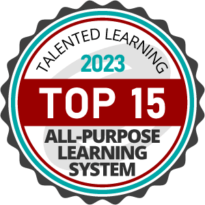 talentedlearning Top15 2023 all-purpose lms award