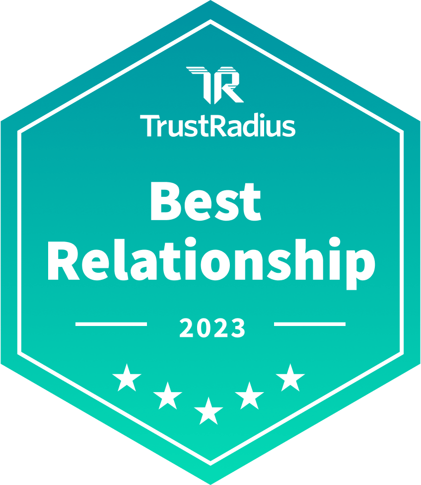 TrustRadius 2023 Best Relationship award