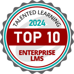 Top 10 Enterprise LMS award by Talented Learning 2024