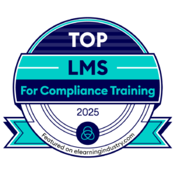 eLearning Industry's Top LMS for Compliance Training award