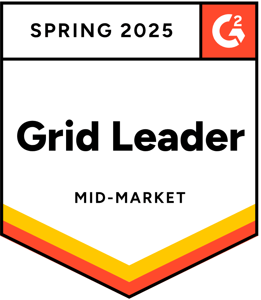 G2 eLearning Content Grid Leader, Mid-Market, Spring 2025
