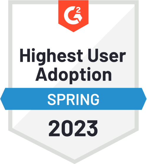 G2 Spring 2023 Highest User Adoption